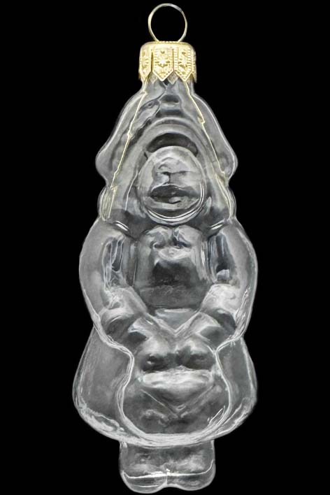 Стеклянная елочная игрушка Заготовка Красная Шапочка 9,4 см 161514900